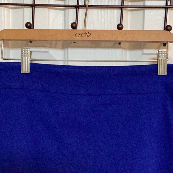 Attyre New York Cobalt Blue Skort w/ Embellished Silver Stud Flowers - Picture 3 of 6